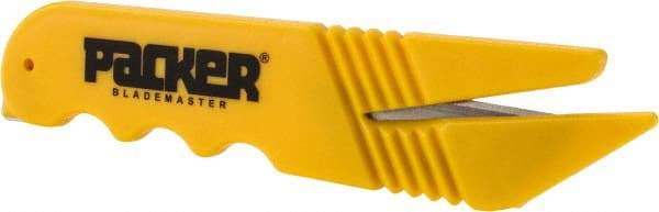 ICT - Fixed Safety Cutter - 1-1/2" Blade, Yellow ABS Handle, 1 Blade Included - Strong Tooling