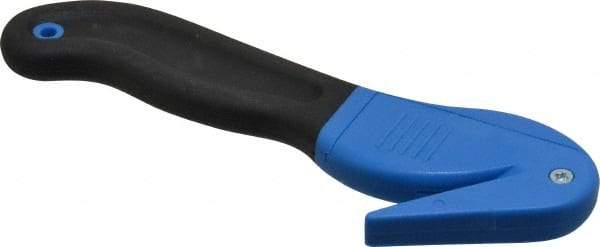 ICT - Fixed Safety Cutter - 1.65" Blade, Blue & Black Ergonomic Grip Handle, 1 Blade Included - Strong Tooling