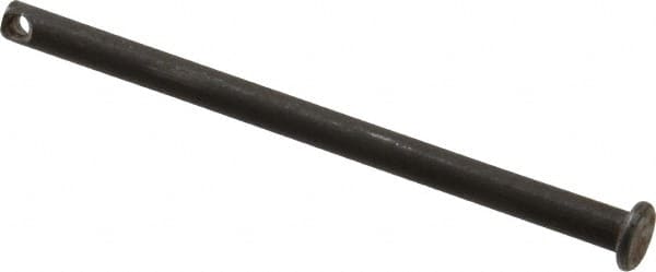 Made in USA - 3/16" Pin Diam, 3" OAL, Standard Clevis Pin - 3/32" Hole, 2-29/32" Usable Length, Uncoated Steel - Strong Tooling