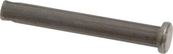 Made in USA - 1/4" Pin Diam, 1-7/8" OAL, Standard Clevis Pin - 3/32" Hole, 1-25/32" Usable Length, Uncoated Steel - Strong Tooling