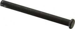 Made in USA - 1/4" Pin Diam, 2-3/4" OAL, Standard Clevis Pin - 3/32" Hole, 2-21/32" Usable Length, Uncoated Steel - Strong Tooling