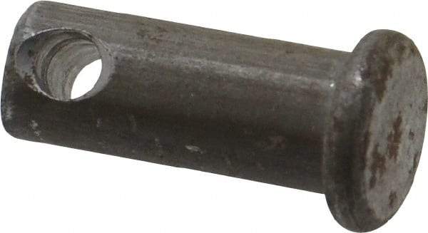 Made in USA - 5/16" Pin Diam, 3/4" OAL, Standard Clevis Pin - 9/64" Hole, 39/64" Usable Length, Uncoated Steel - Strong Tooling