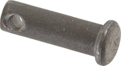 Made in USA - 5/16" Pin Diam, 1" OAL, Standard Clevis Pin - 9/64" Hole, 55/64" Usable Length, Uncoated Steel - Strong Tooling