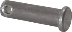 Made in USA - 5/16" Pin Diam, 1-1/8" OAL, Standard Clevis Pin - 9/64" Hole, 63/64" Usable Length, Uncoated Steel - Strong Tooling