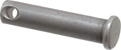 Made in USA - 5/16" Pin Diam, 1-3/8" OAL, Standard Clevis Pin - 9/64" Hole, 1-15/64" Usable Length, Uncoated Steel - Strong Tooling