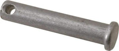 Made in USA - 5/16" Pin Diam, 1-5/8" OAL, Standard Clevis Pin - 9/64" Hole, 1-31/64" Usable Length, Uncoated Steel - Strong Tooling