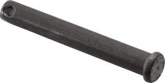 Made in USA - 3/8" Pin Diam, 2-3/4" OAL, Standard Clevis Pin - 5/32" Hole, 2-19/32" Usable Length, Uncoated Steel - Strong Tooling