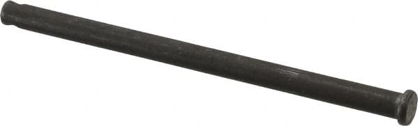 Made in USA - 3/8" Pin Diam, 6-1/8" OAL, Standard Clevis Pin - 5/32" Hole, 5-31/32" Usable Length, Uncoated Steel - Strong Tooling