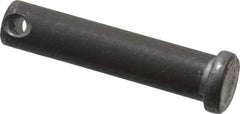 Made in USA - 7/16" Pin Diam, 2" OAL, Standard Clevis Pin - 5/32" Hole, 1-27/32" Usable Length, Uncoated Steel - Strong Tooling