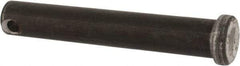 Made in USA - 7/16" Pin Diam, 2-3/4" OAL, Standard Clevis Pin - 5/32" Hole, 2-19/32" Usable Length, Uncoated Steel - Strong Tooling