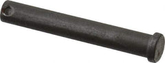 Made in USA - 7/16" Pin Diam, 3" OAL, Standard Clevis Pin - 5/32" Hole, 2-27/32" Usable Length, Uncoated Steel - Strong Tooling