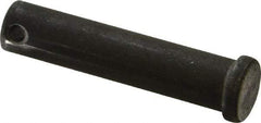 Made in USA - 1/2" Pin Diam, 2-1/4" OAL, Standard Clevis Pin - 5/32" Hole, 2-3/32" Usable Length, Uncoated Steel - Strong Tooling