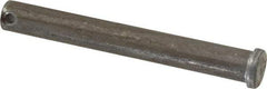 Made in USA - 1/2" Pin Diam, 4" OAL, Standard Clevis Pin - 5/32" Hole, 3-27/32" Usable Length, Uncoated Steel - Strong Tooling