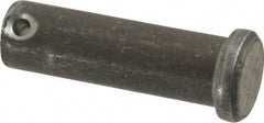 Made in USA - 5/8" Pin Diam, 2" OAL, Standard Clevis Pin - 5/32" Hole, 1-27/32" Usable Length, Uncoated Steel - Strong Tooling