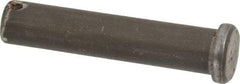 Made in USA - 5/8" Pin Diam, 3" OAL, Standard Clevis Pin - 5/32" Hole, 2-27/32" Usable Length, Uncoated Steel - Strong Tooling