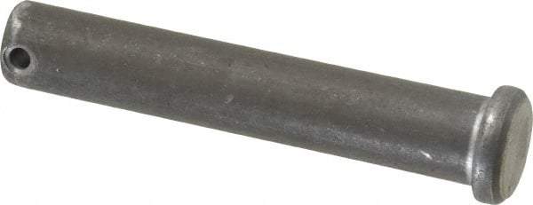 Made in USA - 5/8" Pin Diam, 3-1/2" OAL, Standard Clevis Pin - 5/32" Hole, 3-11/32" Usable Length, Uncoated Steel - Strong Tooling