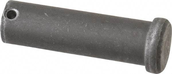 Made in USA - 3/4" Pin Diam, 2-1/2" OAL, Standard Clevis Pin - 5/32" Hole, 2-11/32" Usable Length, Uncoated Steel - Strong Tooling