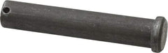 Made in USA - 3/4" Pin Diam, 4" OAL, Standard Clevis Pin - 5/32" Hole, 3-27/32" Usable Length, Uncoated Steel - Strong Tooling