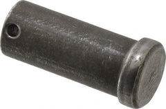 Made in USA - 1" Pin Diam, 2-1/4" OAL, Standard Clevis Pin - 13/64" Hole, 2-3/64" Usable Length, Uncoated Steel - Strong Tooling