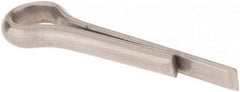 Made in USA - 3/32" Diam x 1/2" Long Extended Prong Cotter Pin - Grade 18-8, Uncoated, Stainless Steel - Strong Tooling