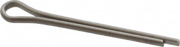 Made in USA - 3/32" Diam x 1" Long Extended Prong Cotter Pin - Grade 18-8, Uncoated, Stainless Steel - Strong Tooling