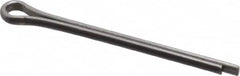 Made in USA - 3/32" Diam x 1-1/4" Long Extended Prong Cotter Pin - Grade 18-8, Uncoated, Stainless Steel - Strong Tooling