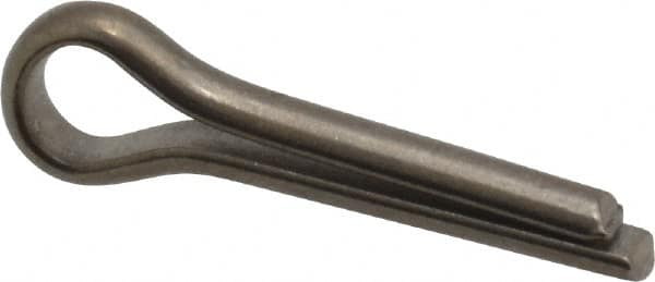 Made in USA - 1/8" Diam x 1/2" Long Extended Prong Cotter Pin - Grade 18-8, Uncoated, Stainless Steel - Strong Tooling