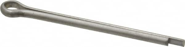 Made in USA - 1/8" Diam x 1-3/4" Long Extended Prong Cotter Pin - Grade 18-8, Uncoated, Stainless Steel - Strong Tooling