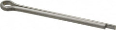 Made in USA - 1/8" Diam x 1-3/4" Long Extended Prong Cotter Pin - Grade 18-8, Uncoated, Stainless Steel - Strong Tooling