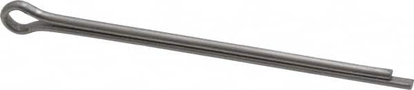 Made in USA - 1/8" Diam x 2-1/2" Long Extended Prong Cotter Pin - Grade 18-8, Uncoated, Stainless Steel - Strong Tooling