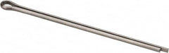 Made in USA - 1/8" Diam x 3" Long Extended Prong Cotter Pin - Grade 18-8, Uncoated, Stainless Steel - Strong Tooling