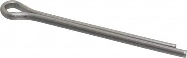 Made in USA - 5/32" Diam x 2" Long Extended Prong Cotter Pin - Grade 18-8, Uncoated, Stainless Steel - Strong Tooling