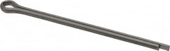 Made in USA - 5/32" Diam x 3" Long Extended Prong Cotter Pin - Grade 18-8, Uncoated, Stainless Steel - Strong Tooling