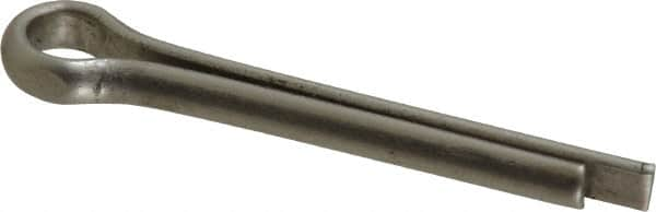 Made in USA - 3/16" Diam x 1-1/4" Long Extended Prong Cotter Pin - Grade 18-8, Uncoated, Stainless Steel - Strong Tooling