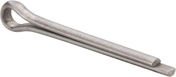 Made in USA - 3/16" Diam x 1-3/4" Long Extended Prong Cotter Pin - Grade 18-8, Uncoated, Stainless Steel - Strong Tooling