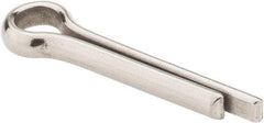 Made in USA - 1/4" Diam x 1-1/4" Long Extended Prong Cotter Pin - Grade 18-8, Uncoated, Stainless Steel - Strong Tooling