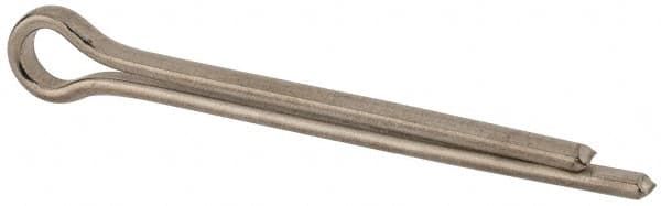 Made in USA - 3/8" Diam x 4" Long Extended Prong Cotter Pin - Grade 18-8, Uncoated, Stainless Steel - Strong Tooling