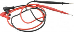 Ideal - Black/Red Electrical Test Equipment Leads - Use with Vol-Con Elite Voltage & Continuity Testers - Strong Tooling