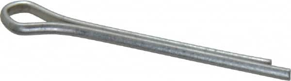 Made in USA - 1/16" Diam x 3/4" Long Extended Prong Cotter Pin - Grade 2, Zinc-Plated, Steel - Strong Tooling