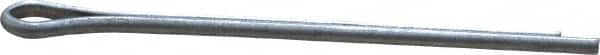 Made in USA - 1/16" Diam x 1-1/4" Long Extended Prong Cotter Pin - Grade 2, Zinc-Plated, Steel - Strong Tooling