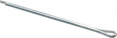 Made in USA - 1/16" Diam x 1-1/2" Long Extended Prong Cotter Pin - Grade 2, Zinc-Plated, Steel - Strong Tooling