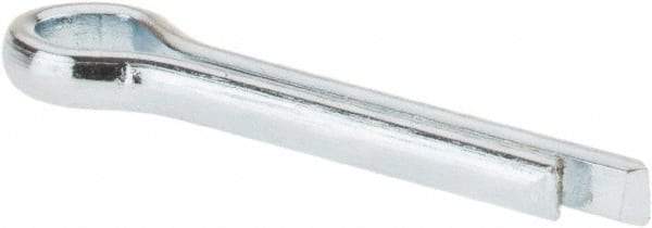 Made in USA - 3/32" Diam x 1/2" Long Extended Prong Cotter Pin - Grade 2, Zinc-Plated, Steel - Strong Tooling