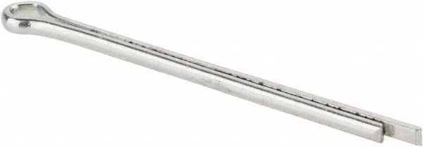 Made in USA - 3/32" Diam x 1-3/4" Long Extended Prong Cotter Pin - Grade 2, Zinc-Plated, Steel - Strong Tooling