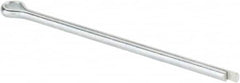 Made in USA - 3/32" Diam x 2" Long Extended Prong Cotter Pin - Grade 2, Zinc-Plated, Steel - Strong Tooling