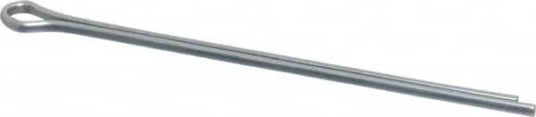 Made in USA - 3/32" Diam x 2-1/2" Long Extended Prong Cotter Pin - Grade 2, Zinc-Plated, Steel - Strong Tooling