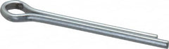 Made in USA - 1/8" Diam x 1-1/4" Long Extended Prong Cotter Pin - Grade 2, Zinc-Plated, Steel - Strong Tooling