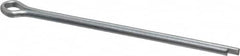 Made in USA - 1/8" Diam x 2-1/2" Long Extended Prong Cotter Pin - Grade 2, Zinc-Plated, Steel - Strong Tooling