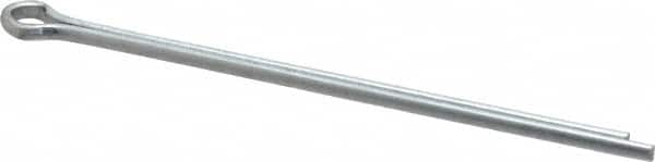 Made in USA - 1/8" Diam x 3" Long Extended Prong Cotter Pin - Grade 2, Zinc-Plated, Steel - Strong Tooling