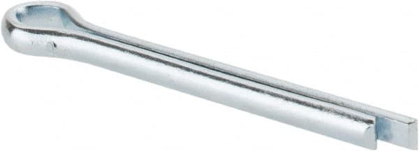 Made in USA - 5/32" Diam x 1-1/2" Long Extended Prong Cotter Pin - Grade 2, Zinc-Plated, Steel - Strong Tooling