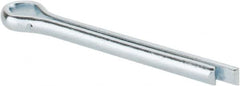 Made in USA - 5/32" Diam x 1-1/2" Long Extended Prong Cotter Pin - Grade 2, Zinc-Plated, Steel - Strong Tooling